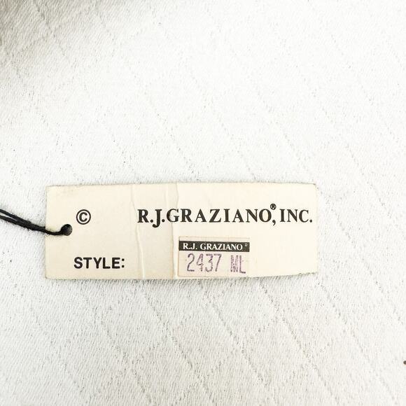 RJ Graziano Adjustable Back Suede Velvet Jeweled Belt Size M/L VINTAGE Deadstock - Picture 4 of 8